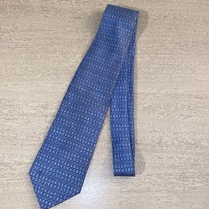 HERMÈS 100% Silk Men's Tie - Blue